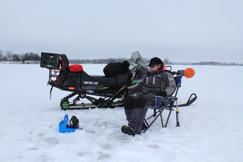Ice fishing game in Canada Ice fishing game in Canada